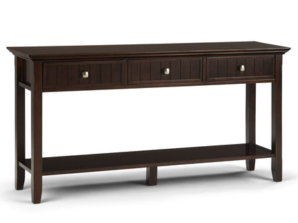 Acadian - Wide Console Sofa Table - Brunette Brown