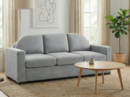 Modern 3 Seater Sofa With Curved Backrest