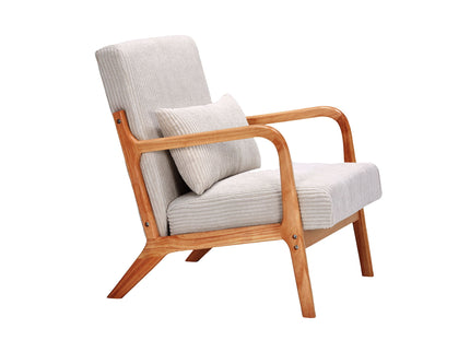 Accent Arm Chair With Pillow Upholstered