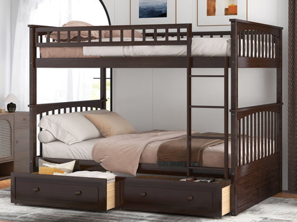 Bunk Bed With Drawers, Convertible Design