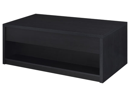 Canyon - Lift Top Table With Dual Drawers Storage Solution - Black