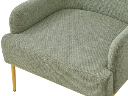 Modern Elegance Accent Chair With Curved Backrest