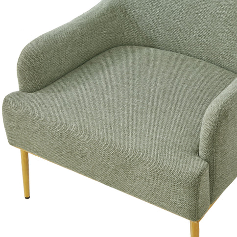Modern Elegance Accent Chair With Curved Backrest