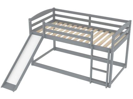 Durable Bunk Bed With Convertible Slide And Ladder
