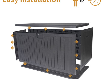 Outdoor Large Storage Box With Lockable Storage Containers