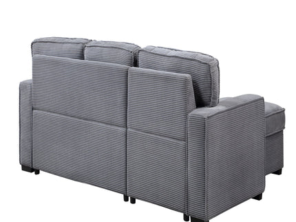 Territory - Pull Out Sofa Bed With Design - Dark Gray