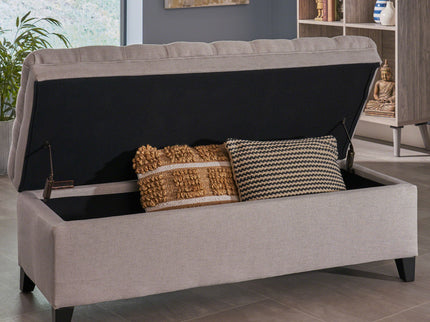 Juliana - Storage Ottoman With Birch Legs