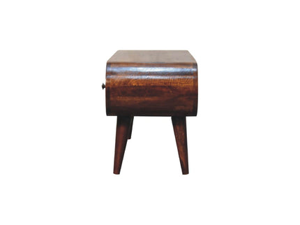 Solid Wood Circular TV Unit