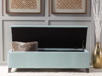 Contemporary Storage Ottoman Bench With Upholstery