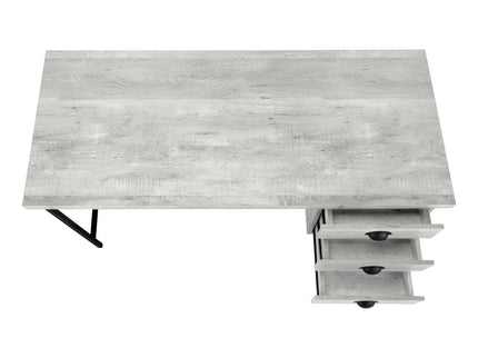 Computer Desk For Home Office, Laptop, 3 Storage Drawers, Contemporary & Moder