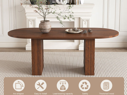 Modern Farmhouse Oval Dining Table With Slim Base