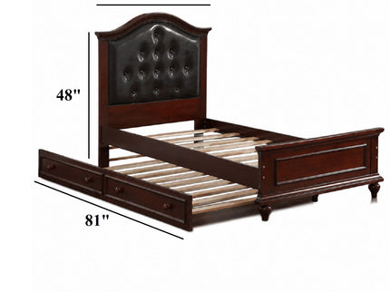 Contemporary Style Bed With Trundle
