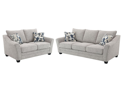 Lido - 2 Piece Sofa Set - Light Gray