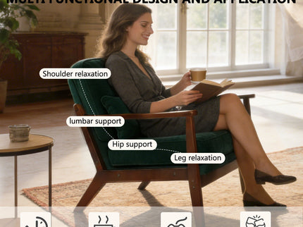 Living Room Chair With Lumbar Pillow