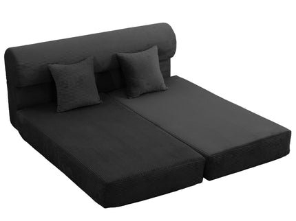 Convertible Sofa Bed, 2 Seater Fold Out Floor Couch