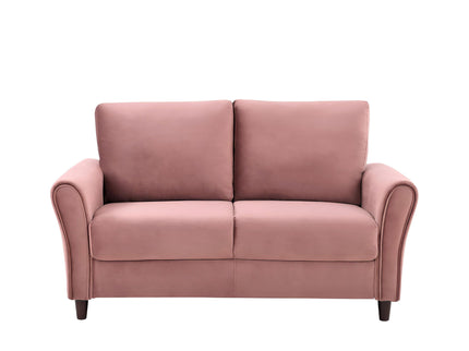 Patricia - Curved Arm Loveseat Sofa