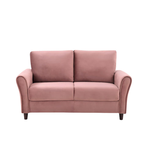 Patricia - Curved Arm Loveseat Sofa