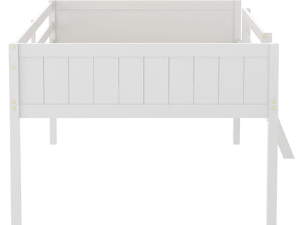 Low Loft Bed With Adjustable Ladder