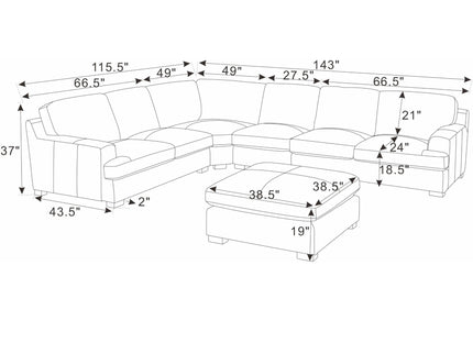 Large Seating Modular Sectional