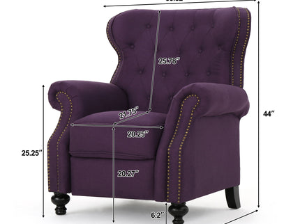 Modern Manual Push Back Recliner Chair