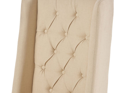 Sophisticated Tufted Dining Chair With High Back Design