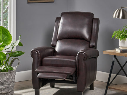 Memphis - Standard Recliner Club Chair - Burgundy