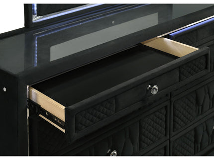Mika - 8 Drawer LED Dresser