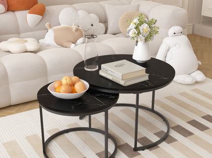Round Nesting Coffee Table (Set of 2)
