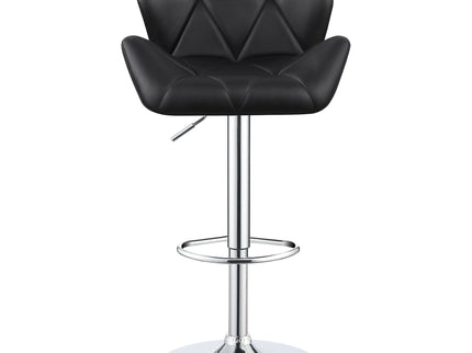 Adjustable Bar Stool With Height-Adjustable Base (Set of 2)