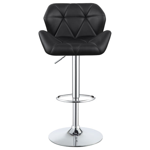 Adjustable Bar Stool With Height-Adjustable Base (Set of 2)