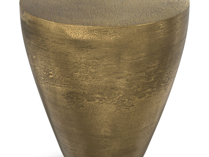 Cavan - Cast Aluminum Side Table - Antique Brass
