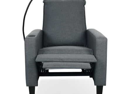 Recliner Chairs For Adults, Adjustable Recliner Sofa With Mobile Phone Holder & Cup Holder, Modern Reclining Chairs Fabric Push Back Recliner Chairs For Living Room, Bedroom