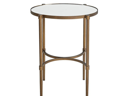 Bedford - Oval Mirror Accent Table - Antique Bronze