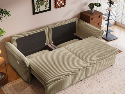 2 In 1 Convertible Sofa Bed, Multi Functional Living Room Furniture