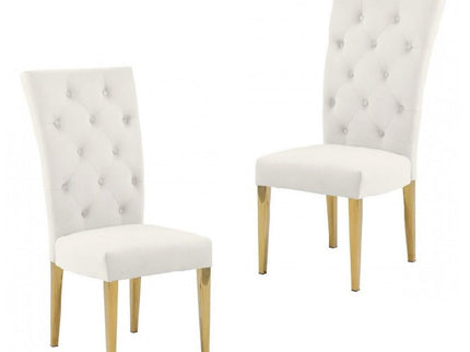 Modern Design Upholstered Dining Chair (Set of 2)