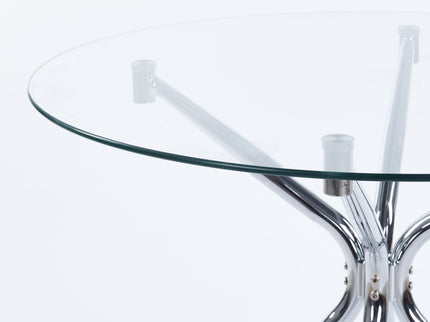 Compact Dining Table With Glass Top