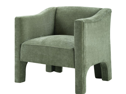 Barrel Accent Chair With Enclosed Arms