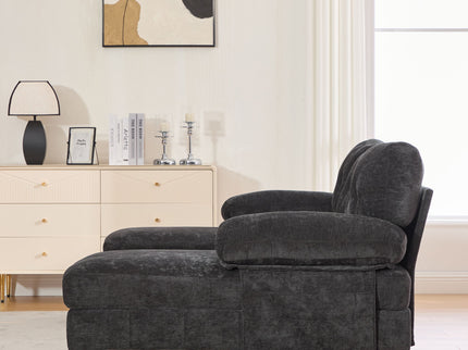 U-Shaped Sectional Sofa 103.5" Fabric Couch With Dual Chaise Lounges, Storage Pockets, Armrest Pillows
