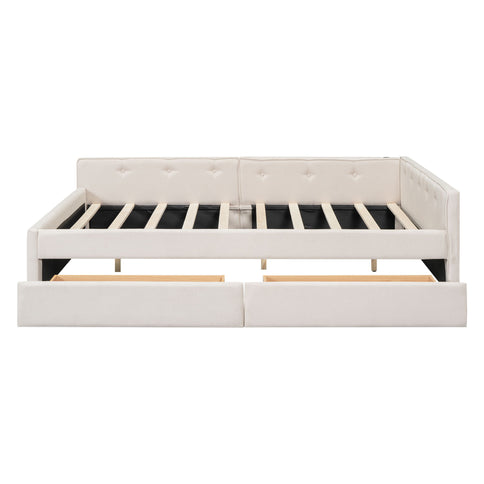 Platform Bed With USB Ports