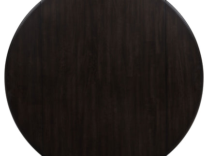 Jackie - 5 Piece Dining Set With Drop Leaf Table And Side Chairs - Dark Coffee