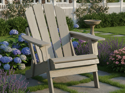 Oversize Outdoor Folding Adirondack Chair - Gray