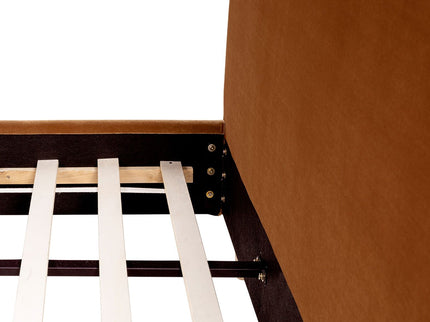 Roman - Curved Headboard Upholstered Platform Bed