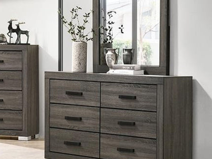 1 Piece Dresser Bar Handle Bedroom Furniture - Gray