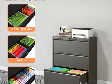 Premium Drawer Metal Lateral File Cabinet With Lock