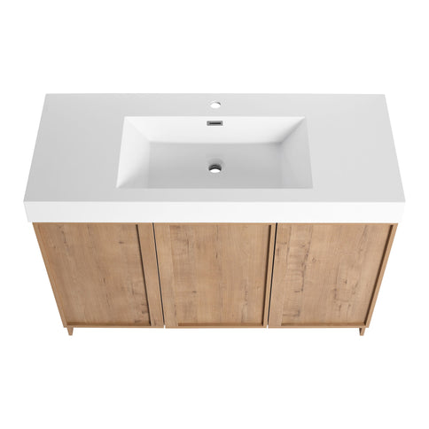 Freestanding Bathroom Vanity With Sink, Soft Close Doors