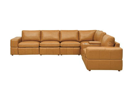 Upholstered Large Arms Sectional With Recliner Seats