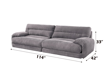 Cadenza - Corduroy Sofa - Gray
