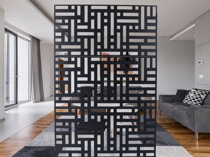 Decorative Freestanding Metal Privacy Screen For Indoor & Outdoor Use