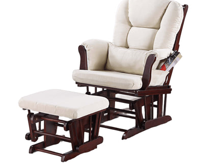 Upholstered Glider Chair With Ottoman