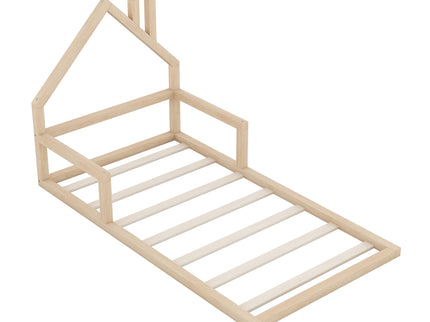 Floor Bed With House Shaped Headboard